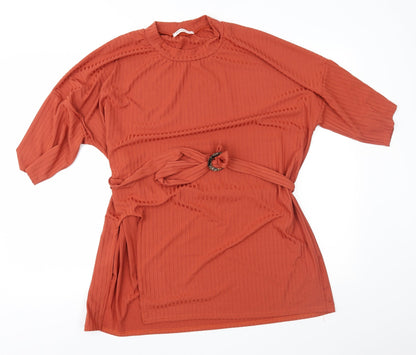 Womens UK Size L Urban Bliss Brown Tunic Blouse