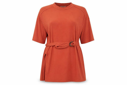 Womens UK Size L Urban Bliss Brown Tunic Blouse