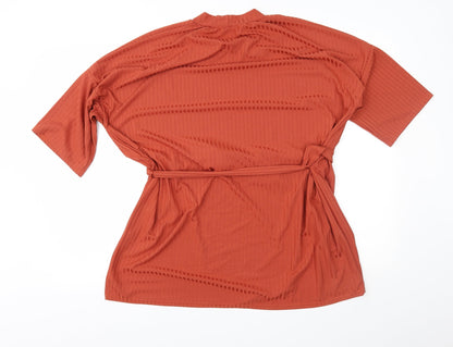 Womens UK Size L Urban Bliss Brown Tunic Blouse