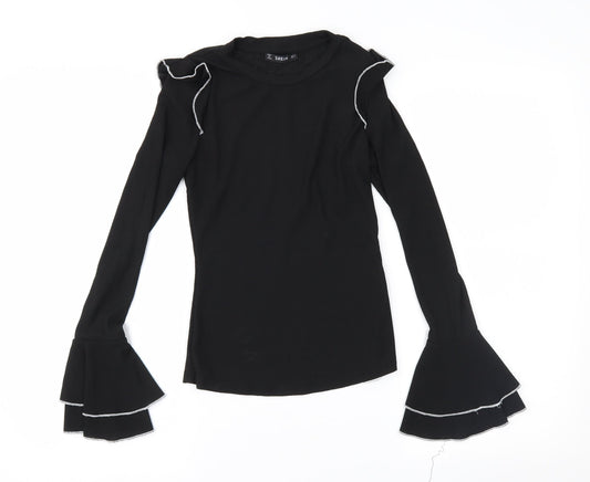 SheIn Womens Black   Basic Blouse Size S