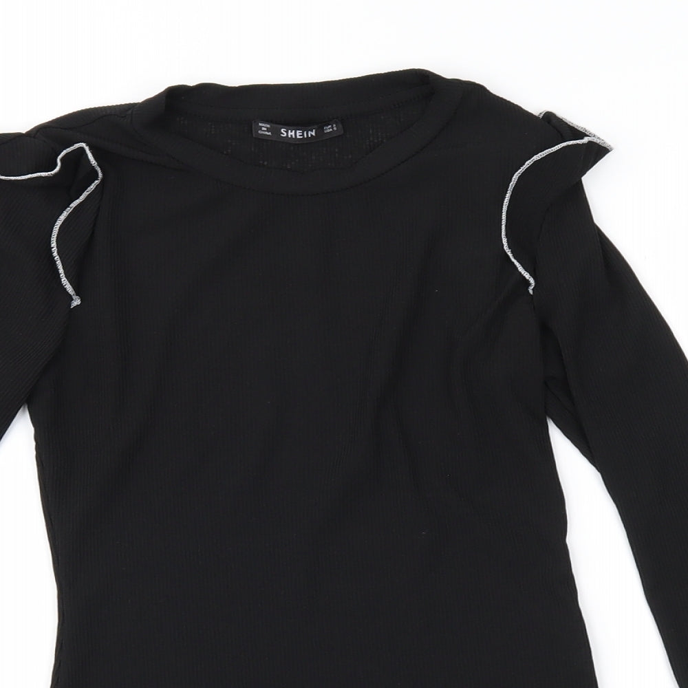 SheIn Womens Black   Basic Blouse Size S