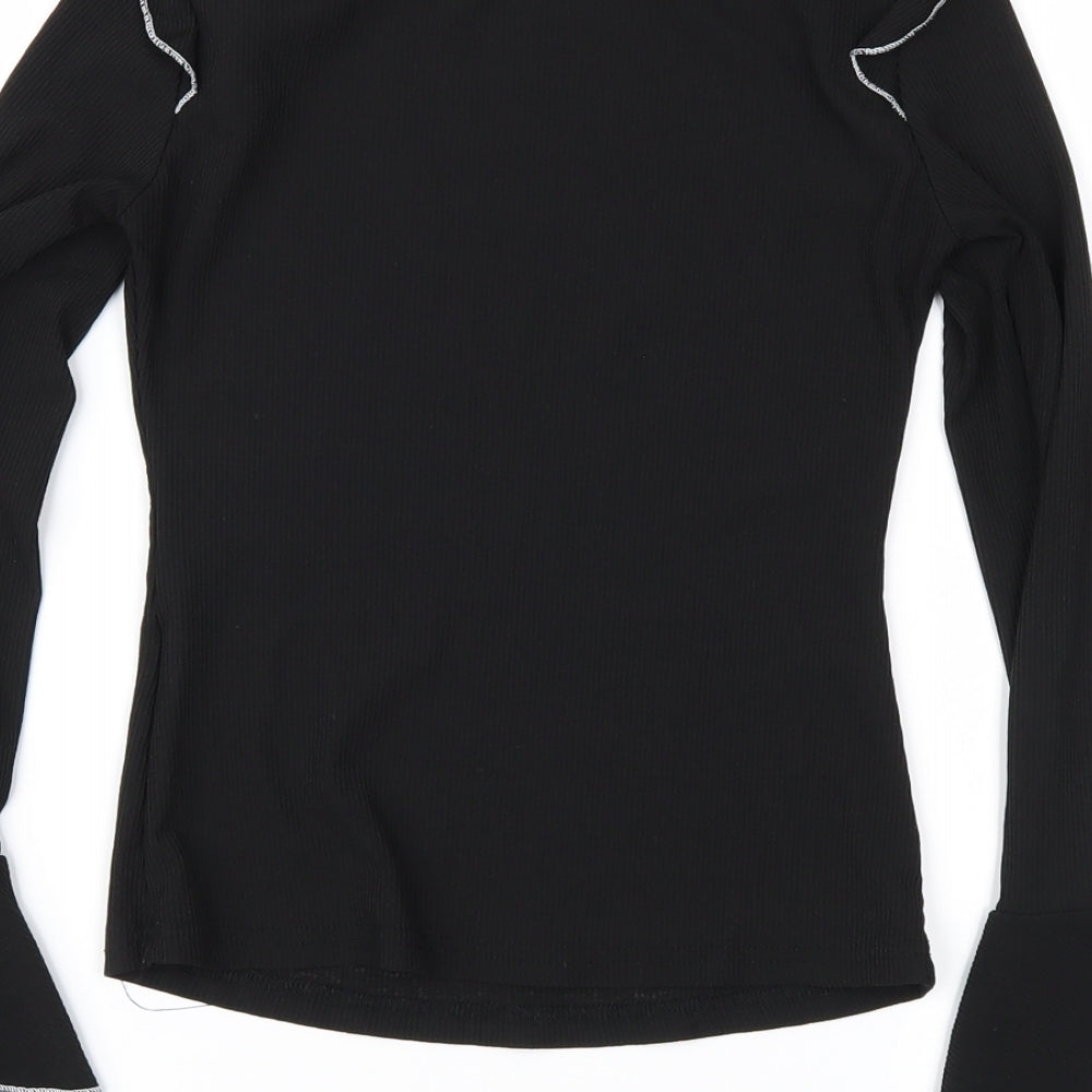 SheIn Womens Black   Basic Blouse Size S