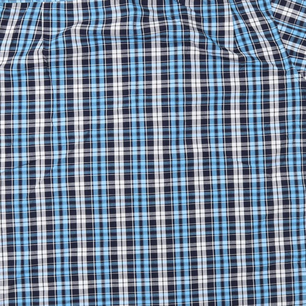 Primark Mens Blue Check   Button-Up Size 2XL