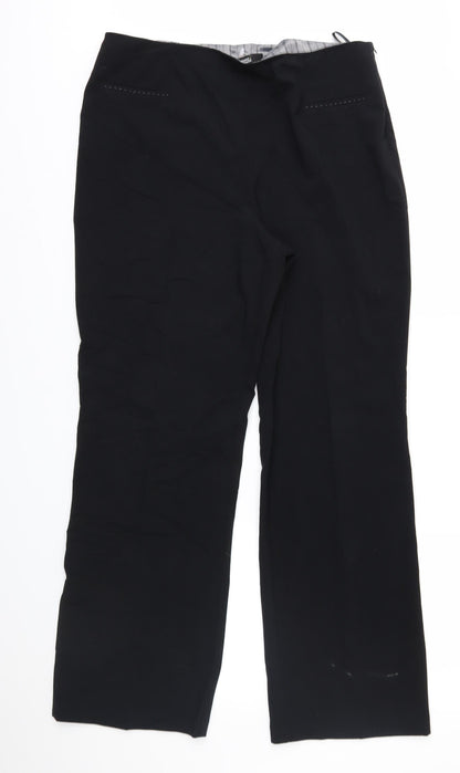 Womens UK Size 14 Marks and Spencer Regular Fit  Black Trousers