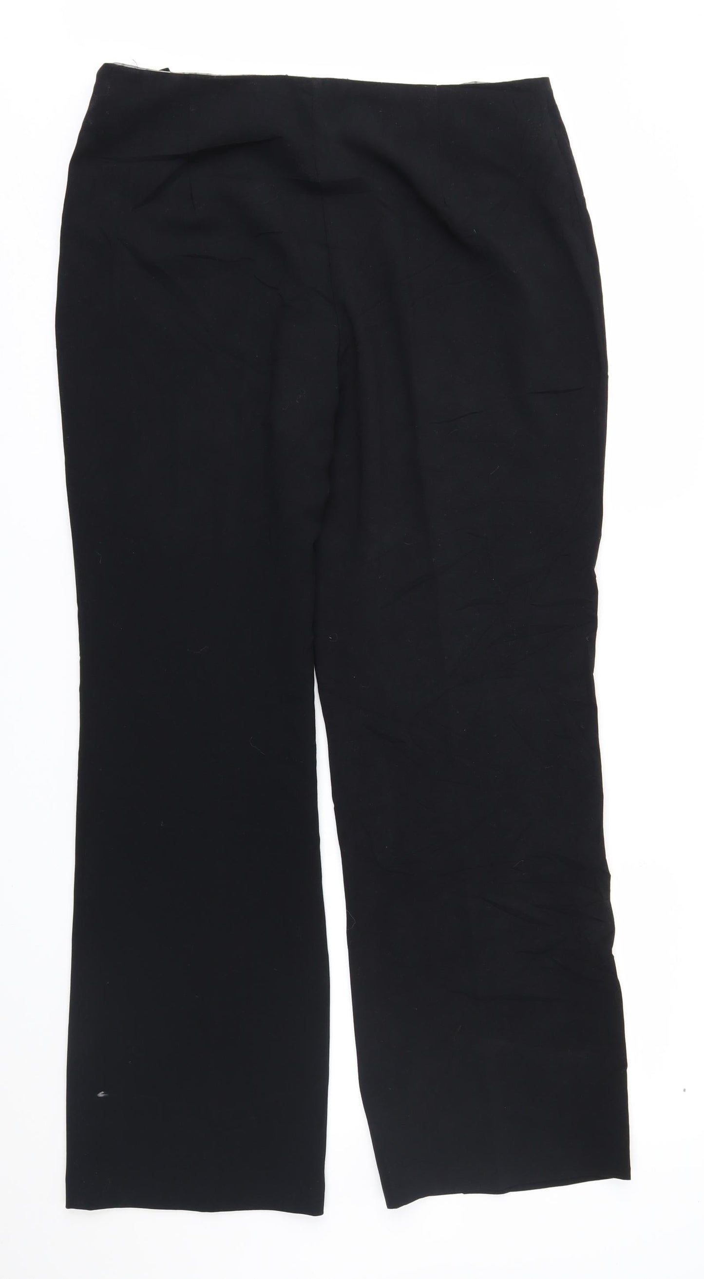 Womens UK Size 14 Marks and Spencer Regular Fit  Black Trousers