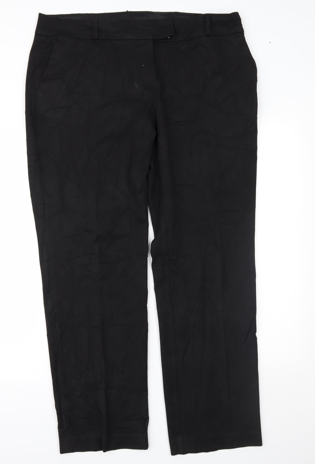 TU Womens Black   Trousers  Size 16 L29 in