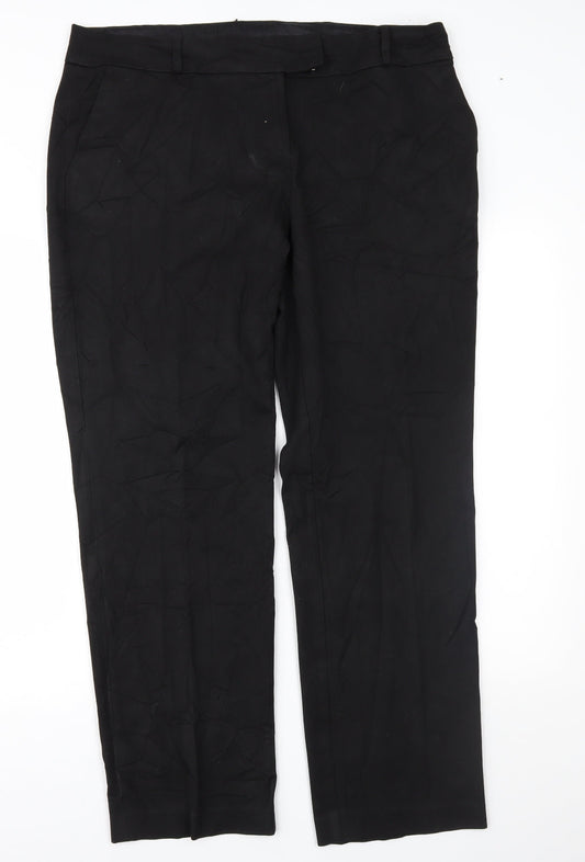 TU Womens Black   Trousers  Size 16 L29 in