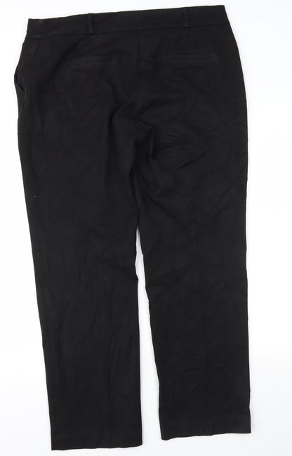 TU Womens Black   Trousers  Size 16 L29 in