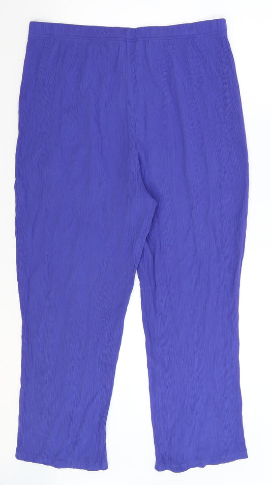 Being Casual Womens Blue   Trousers  Size 16 L24 in