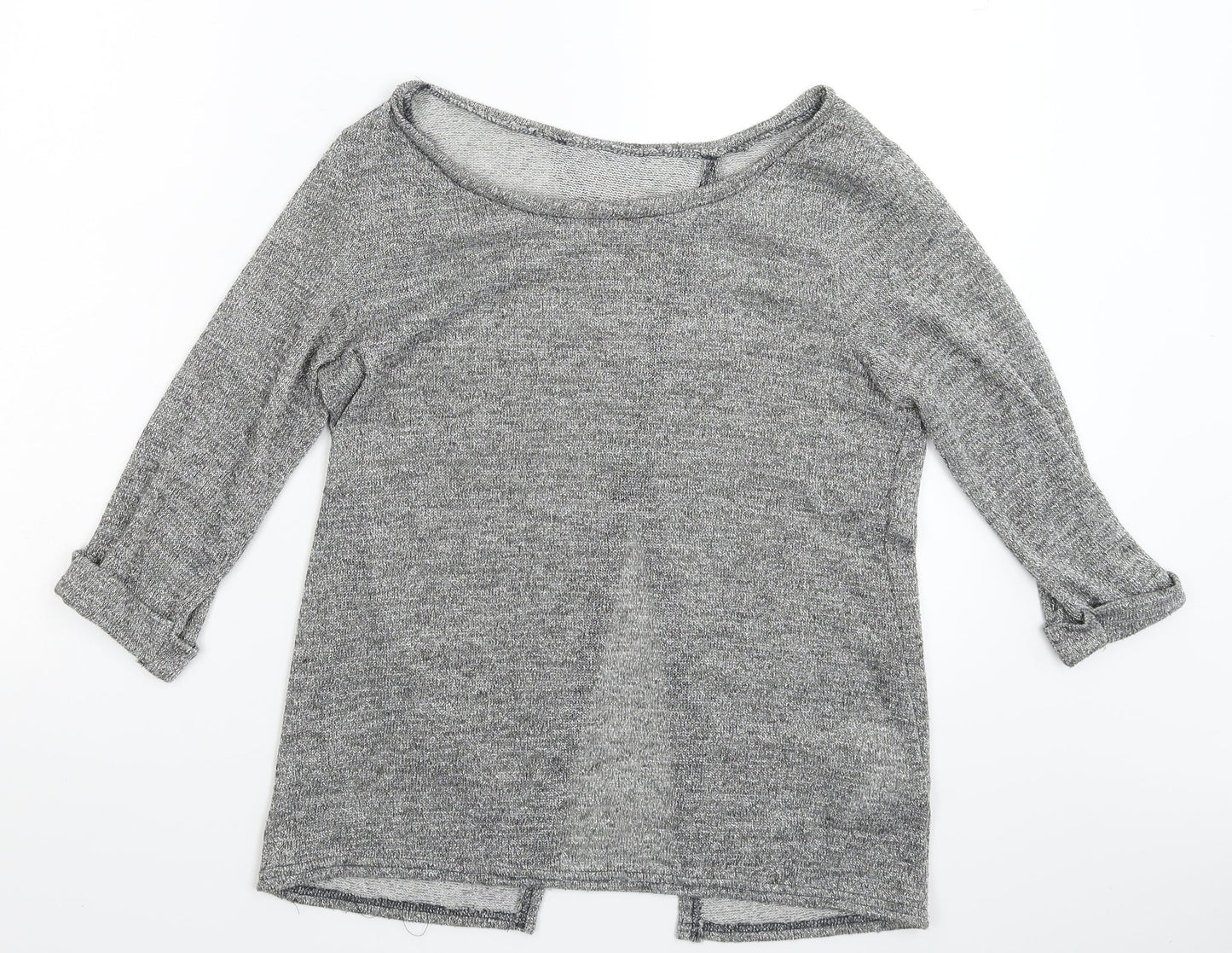 Preworn Womens Silver  Knit Pullover Jumper Size 12