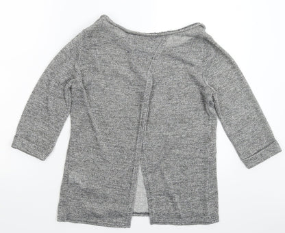Preworn Womens Silver  Knit Pullover Jumper Size 12