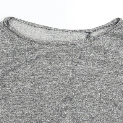 Preworn Womens Silver  Knit Pullover Jumper Size 12