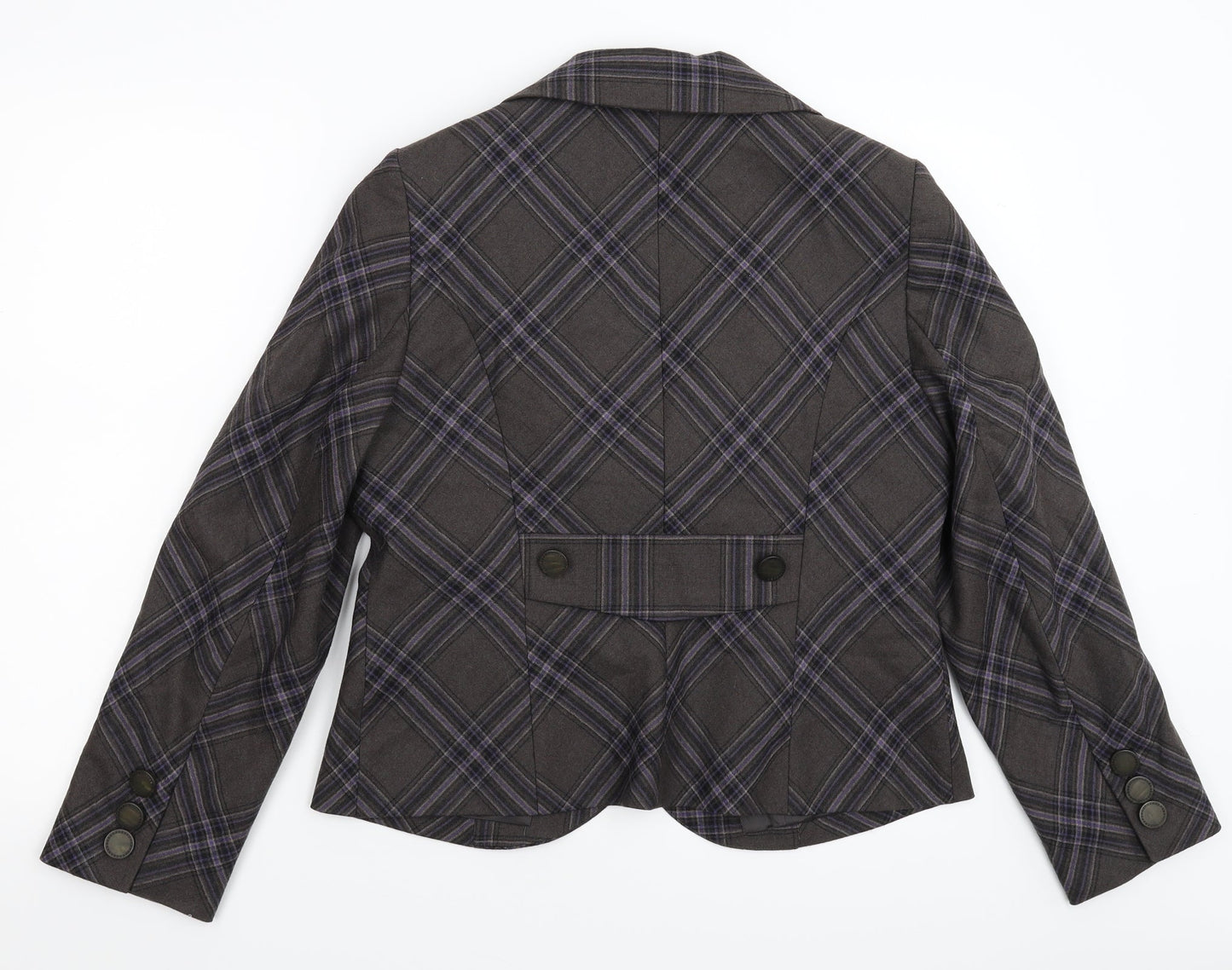 Minuet Womens Grey Check  Jacket Suit Jacket Size 14