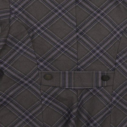 Minuet Womens Grey Check  Jacket Suit Jacket Size 14