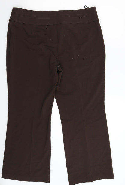 Marks and Spencer Womens Grey   Dress Pants Trousers Size 16 L29 in