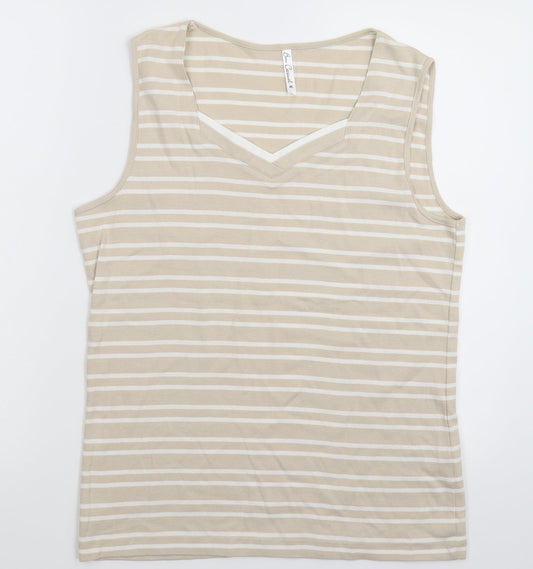 Womens UK Size M BM Grey Basic Tank