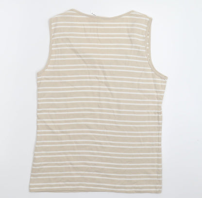 Womens UK Size M BM Grey Basic Tank