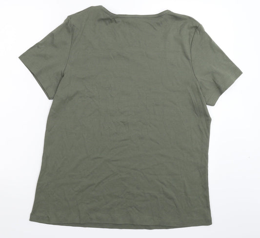 Bonmarché Womens Grey   Basic T-Shirt Size L