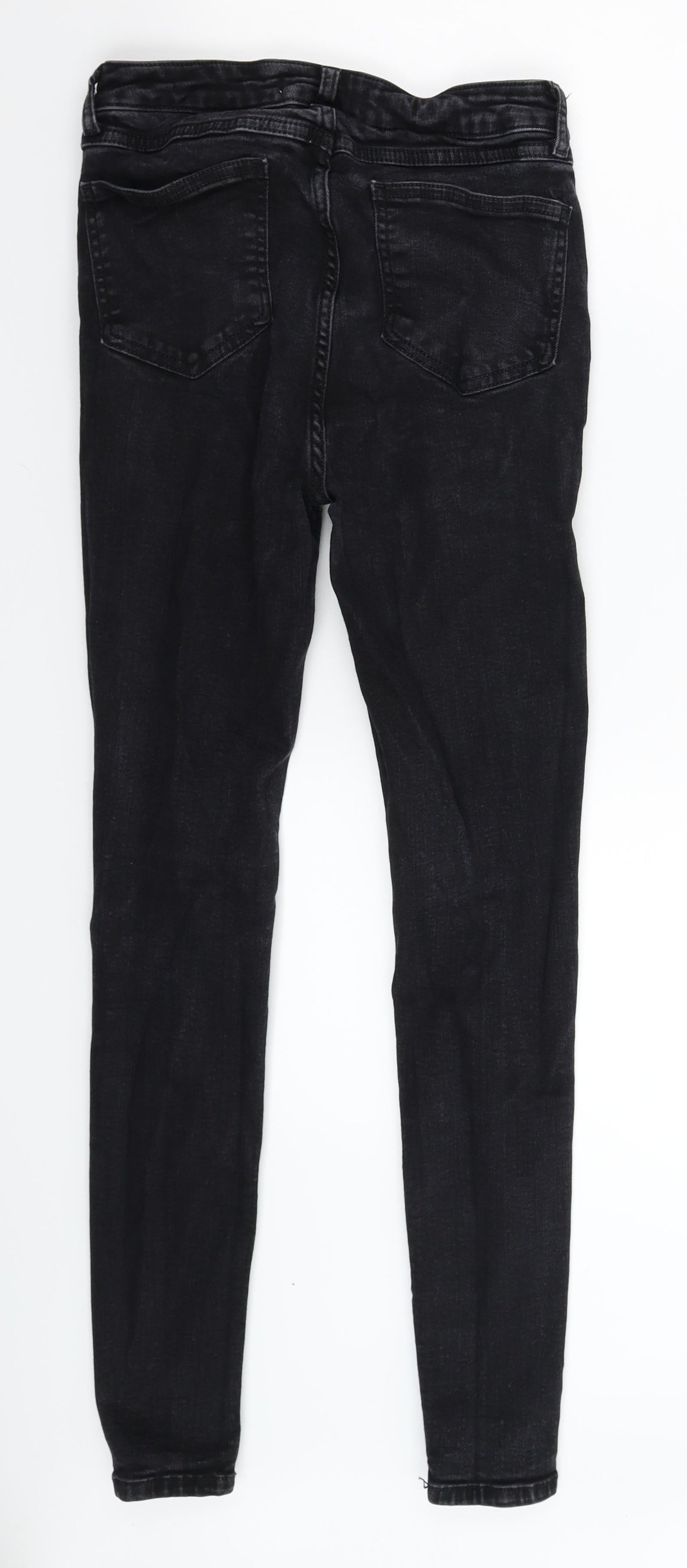 Denim & Co. Womens Black  Denim Skinny Jeans Size 10 L27 in