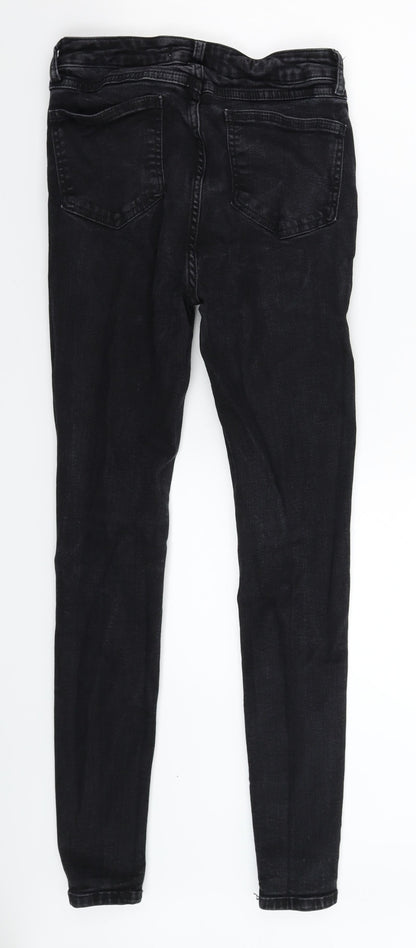 Denim & Co. Womens Black  Denim Skinny Jeans Size 10 L27 in