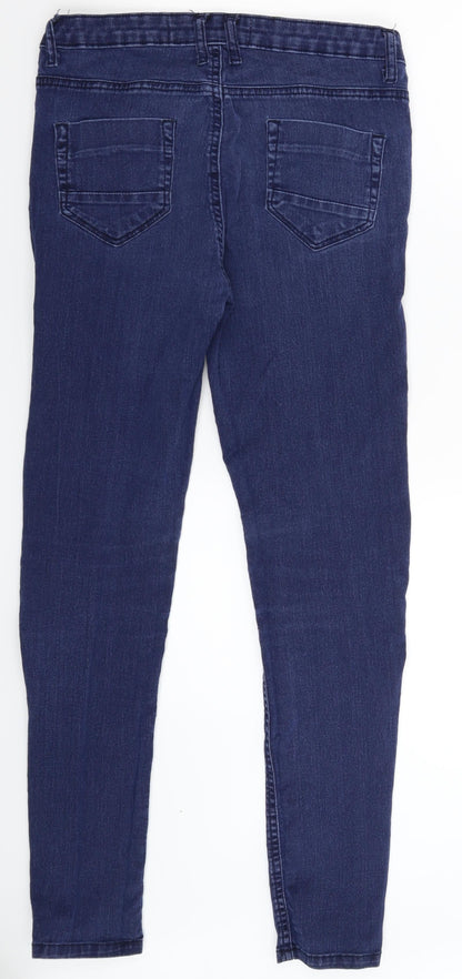 Denim & Co. Womens Blue  Denim Skinny Jeans Size 10 L30 in