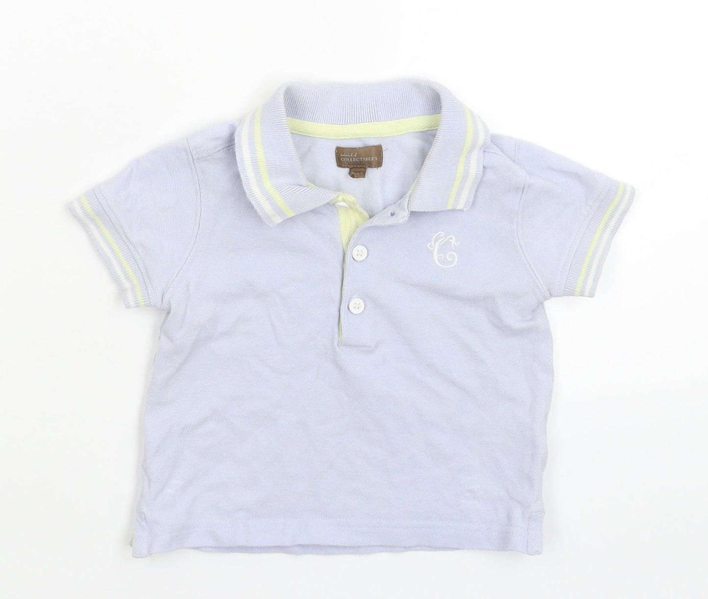 Mini Club Baby Blue   Basic Polo Size 9-12 Months
