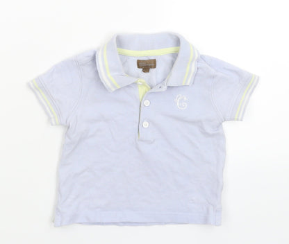 Mini Club Baby Blue   Basic Polo Size 9-12 Months