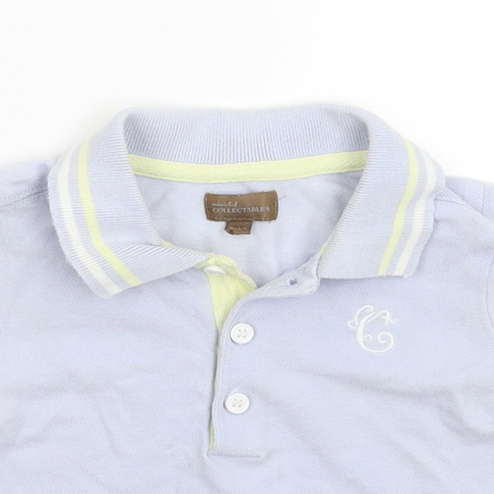 Mini Club Baby Blue   Basic Polo Size 9-12 Months