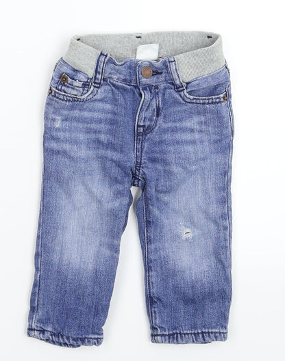 Gap Baby Blue  Denim Capri Jeans Size 9-12 Months