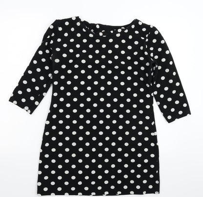 Preworn Womens Black Polka Dot  Mini  Size S