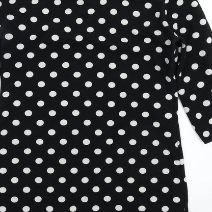 Preworn Womens Black Polka Dot  Mini  Size S