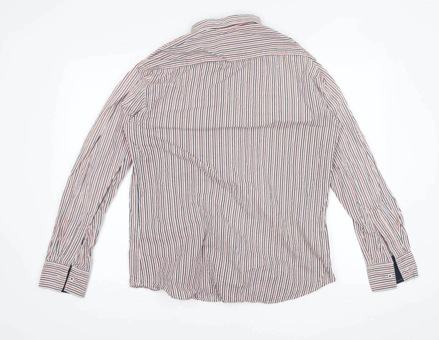 Mens UK Size L Bare Leisure Red  Button-Up Long Sleeve Casual Shirt