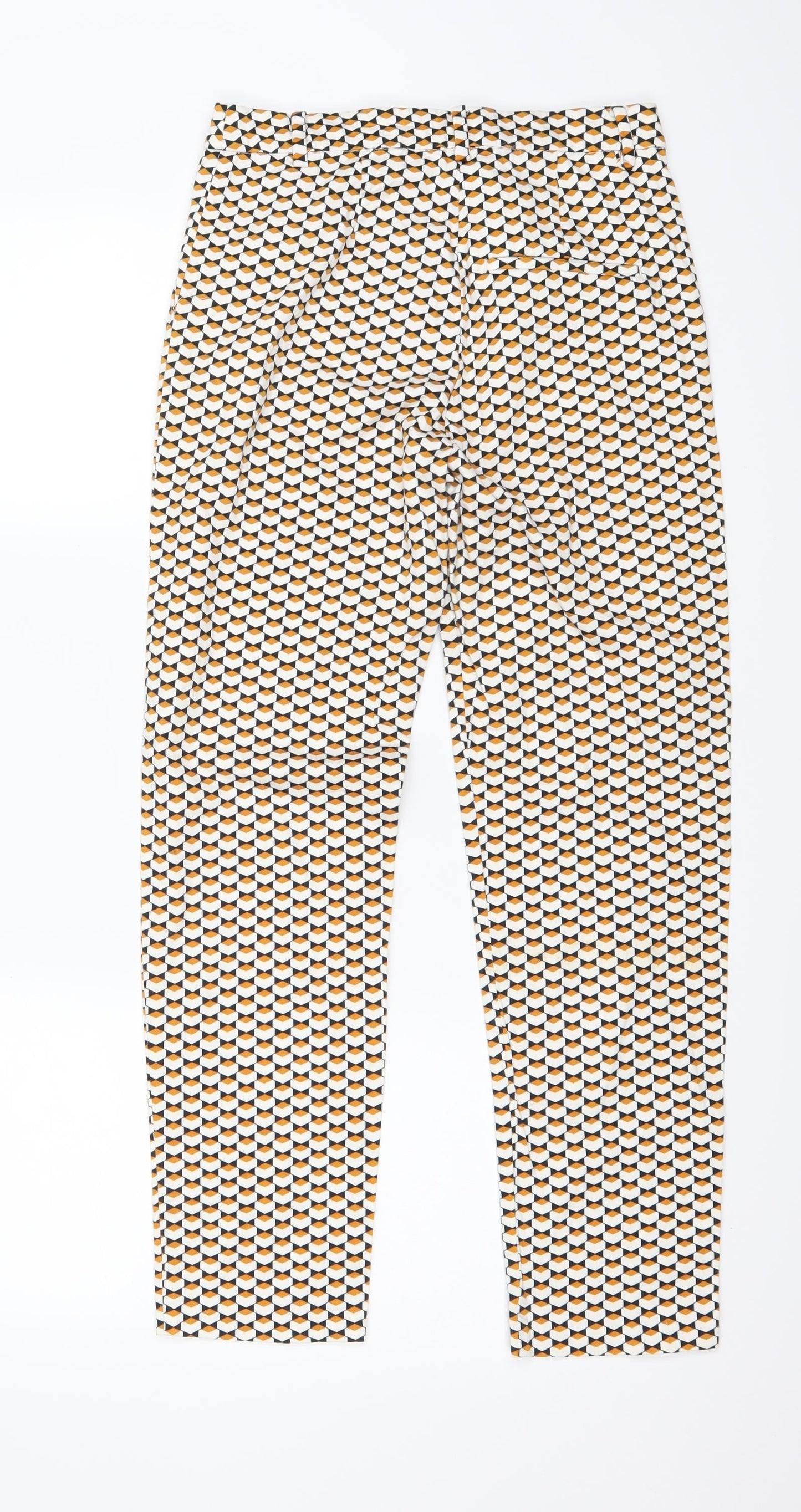 Womens UK Size 6 H&M Regular Fit  White Trousers