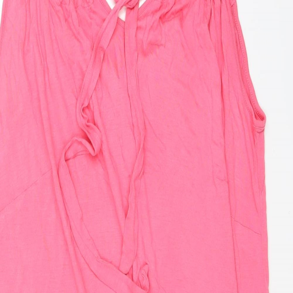 Womens UK Size 14 South Pink Basic Tank