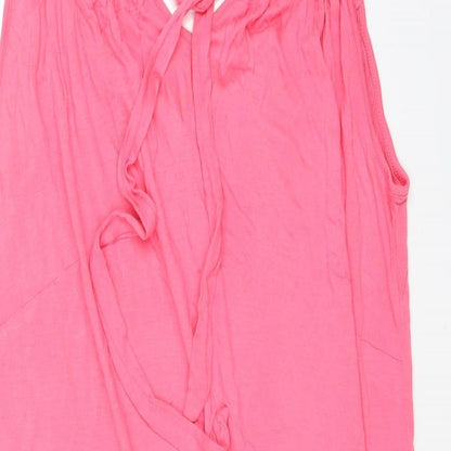 Womens UK Size 14 South Pink Basic Tank