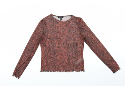 Womens UK Size 14 New Look Multicoloured Basic Blouse