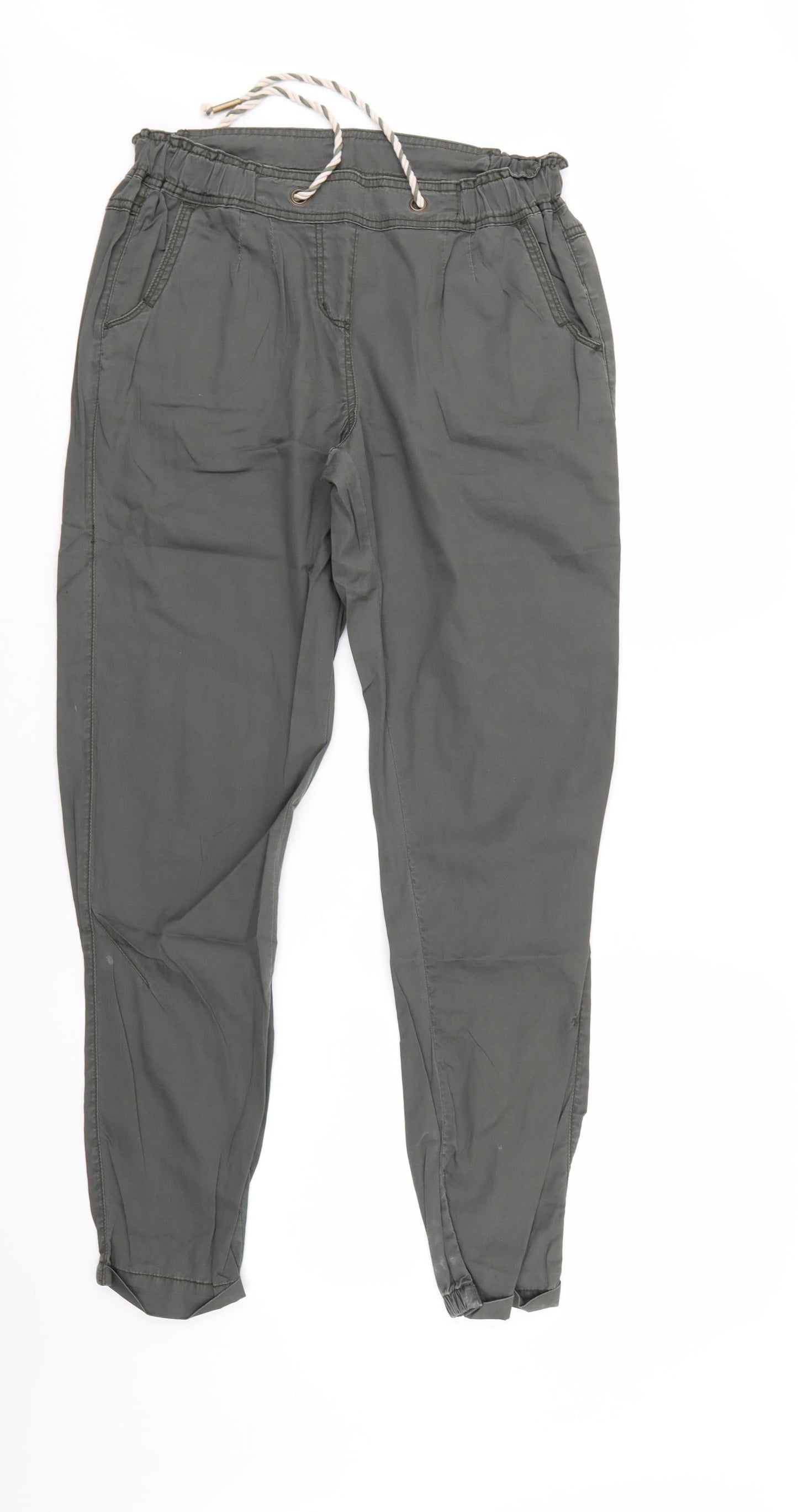Womens UK Size 12 Moda Regular Fit  Green Trousers