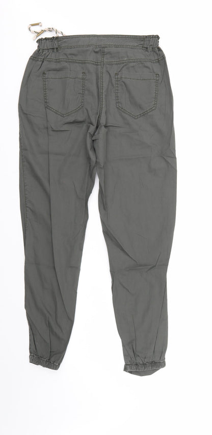 Womens UK Size 12 Moda Regular Fit  Green Trousers