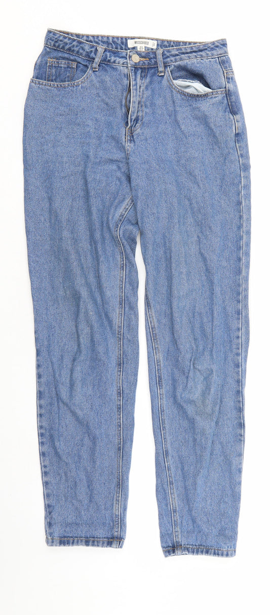 Missguided Womens Blue  Denim Skinny Jeans Size 8 L29 in