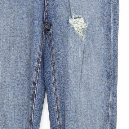 Preworn Womens Blue  Denim Skinny Jeans Size 10 L27 in