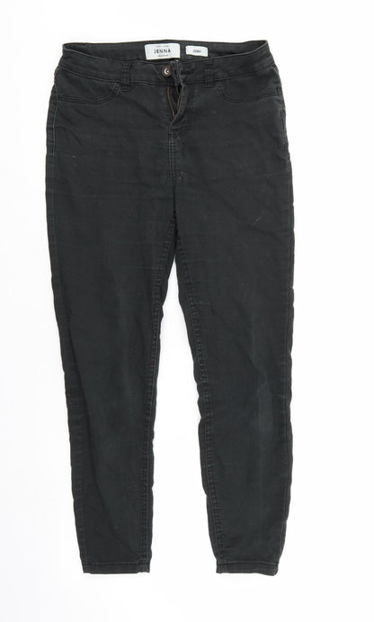 New Look Womens Black  Denim Tapered Jeans Size 10 L26 in