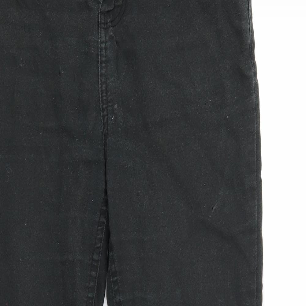 New Look Womens Black  Denim Tapered Jeans Size 10 L26 in