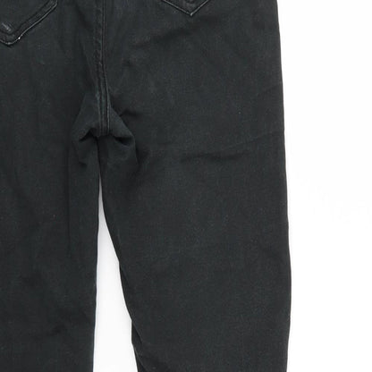 New Look Womens Black  Denim Tapered Jeans Size 10 L26 in