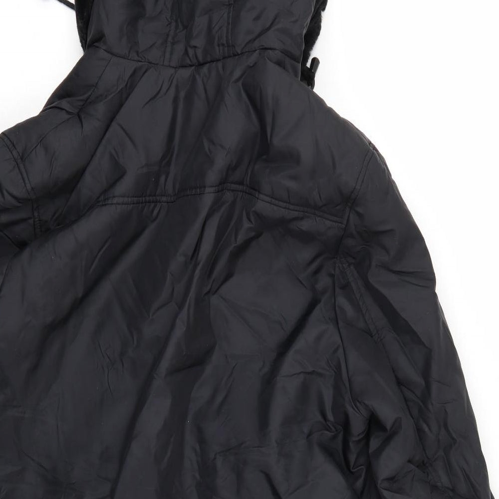 Womens UK Size  Yessica Black Parka Coat