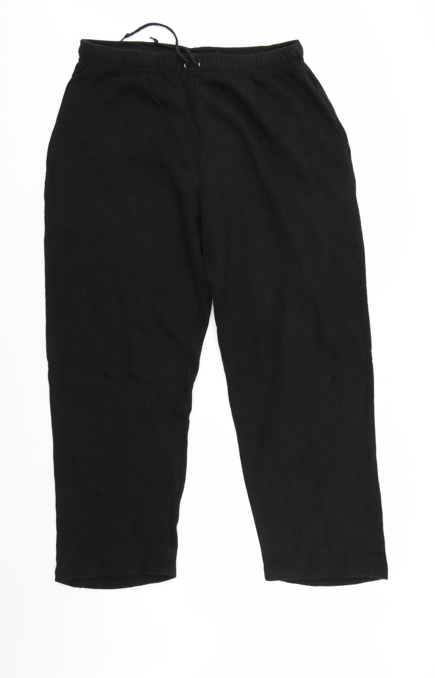 CS Active Womens Black   Sweatpants Trousers Size 2XL L27 in - Elastic Waist