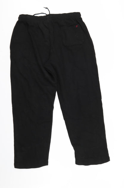 CS Active Womens Black   Sweatpants Trousers Size 2XL L27 in - Elastic Waist