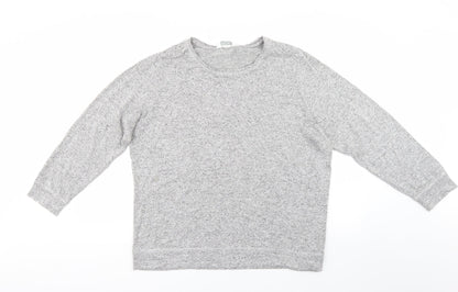 M&S Womens Grey   Pullover Jumper Size 18