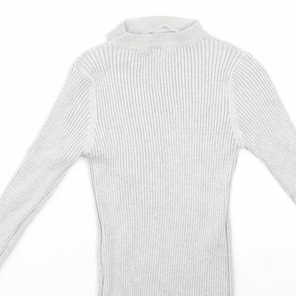 Cherry Koko Womens Grey   Pullover Jumper Size S