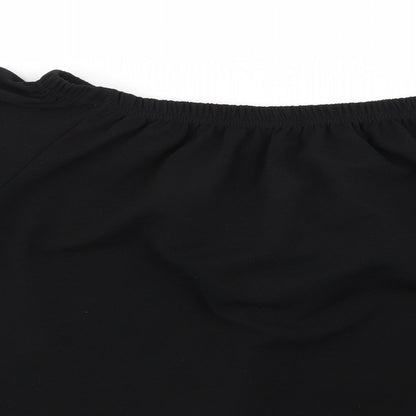 Womens UK Size M PRETTYLITTLETHING Black Basic Blouse