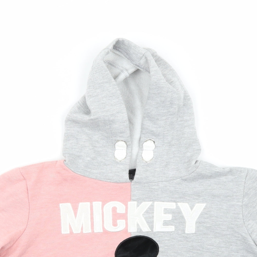 Disney Girls Multicoloured   Pullover Hoodie Size 9-10 Years  - Cropped